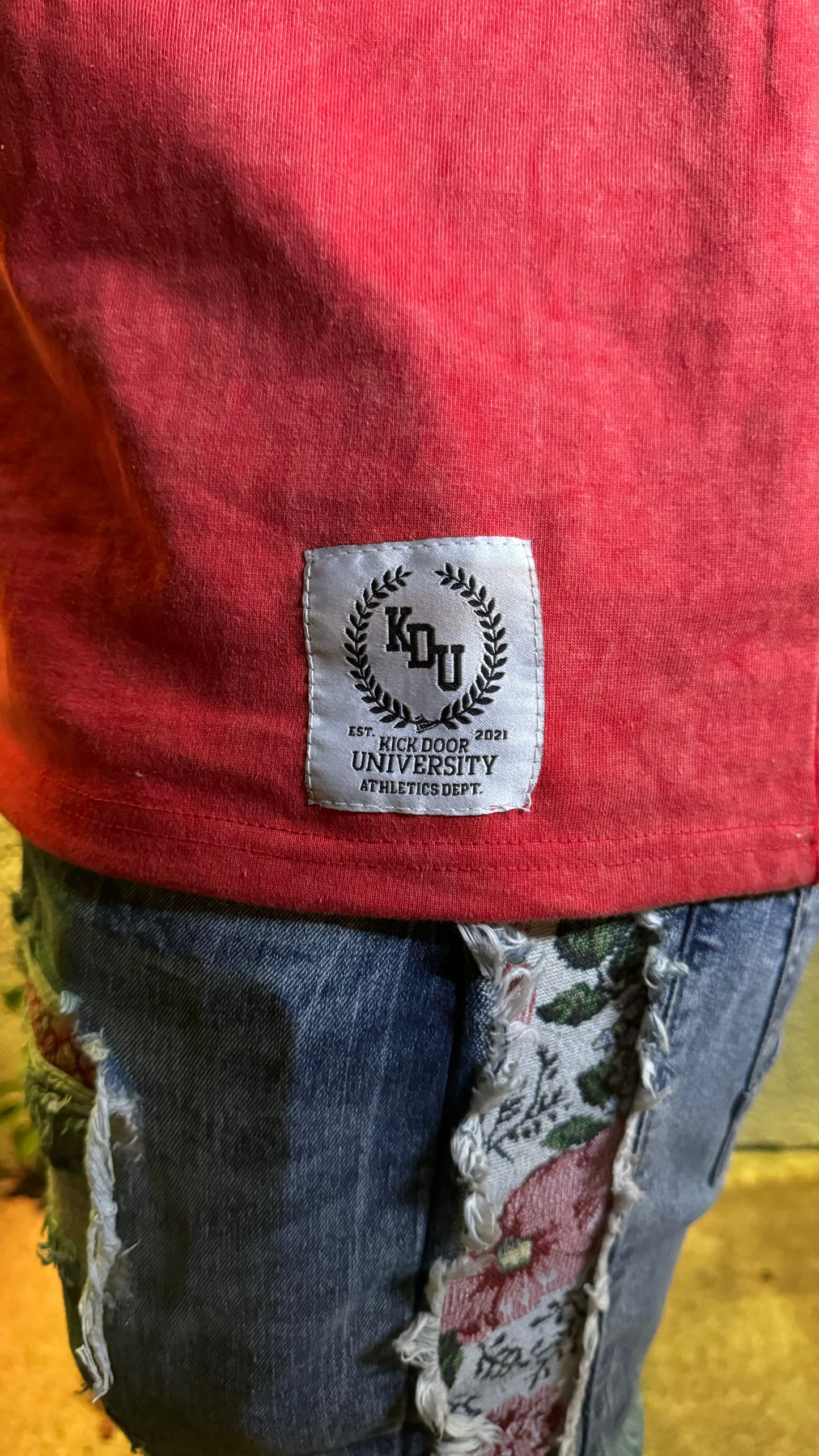 Don’t F*ck With The Churches Money Red Stone Wash Tee